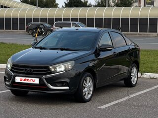 2016 Lada (ВАЗ) Vesta I, чёрный, 460000 рублей, вид 4