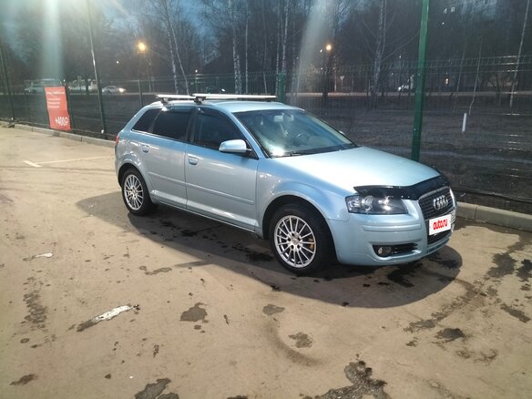 2007 Audi A3 II (8P) Рестайлинг 1, голубой - вид 2