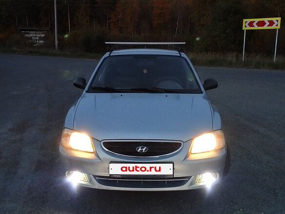 2006 Hyundai Accent ТагАЗ II, серебристый - вид 1