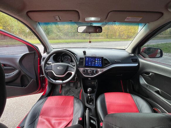 2011 Kia Picanto II, красный, 430000 рублей - вид 9
