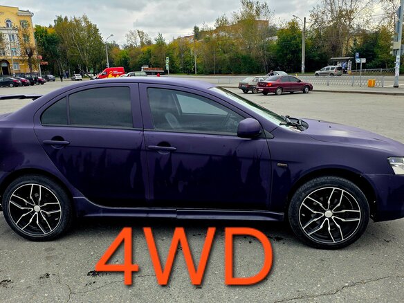 2008 Mitsubishi Lancer X, фиолетовый, 590000 рублей