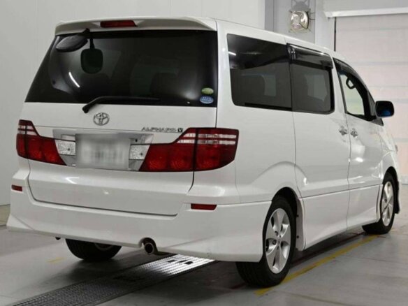 2008 Toyota Alphard I Рестайлинг, белый, 1900000 рублей - вид 1