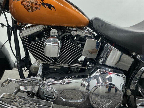 1998 Harley-Davidson Fat Boy, золотистый, 640000 рублей - вид 6