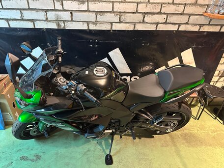 2021 Kawasaki Ninja 1000 SX, зелёный, 1350000 рублей, вид 5