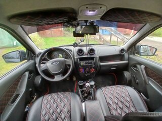 2014 Lada (ВАЗ) Granta I, чёрный, 265000 рублей, вид 4
