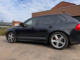 2008 Porsche Cayenne Turbo I Рестайлинг (957), чёрный, 1400000 рублей, вид 5