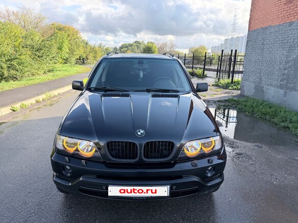2001 BMW X5 3.0i I (E53), чёрный - вид 1