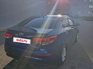 2016 Kia Rio III Рестайлинг, синий, 1125000 рублей, вид 4