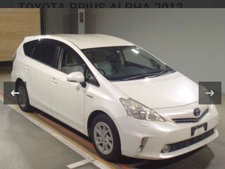 2012 Toyota Prius Alpha I (ZVW40/41), белый, 1330000 рублей, вид 3