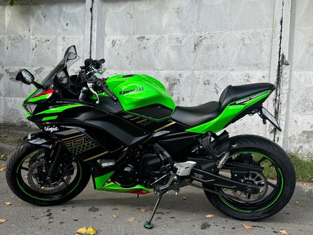 2020 Kawasaki Ninja 650, зелёный, 720000 рублей, вид 5