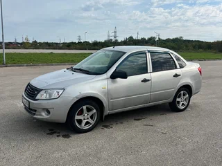 2013 Lada (ВАЗ) Granta I, серебристый, 420000 рублей, вид 4