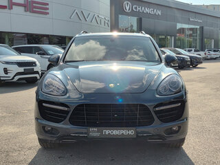 2011 Porsche Cayenne Turbo II (958), синий, 1650000 рублей, вид 2