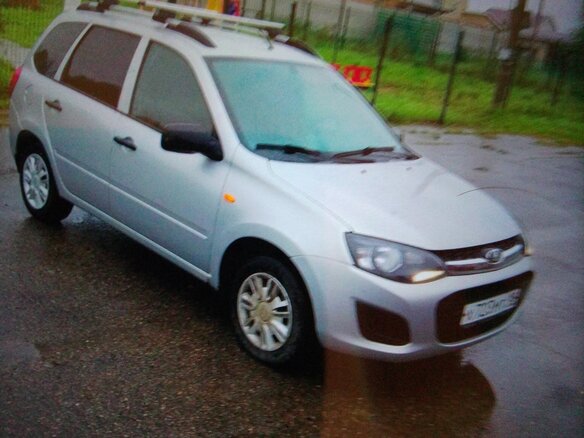2015 Lada (ВАЗ) Kalina II, серебристый, 695000 рублей - вид 3