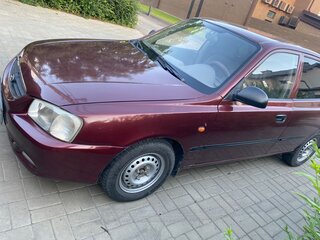 2007 Hyundai Accent ТагАЗ II, красный, 495000 рублей, вид 2