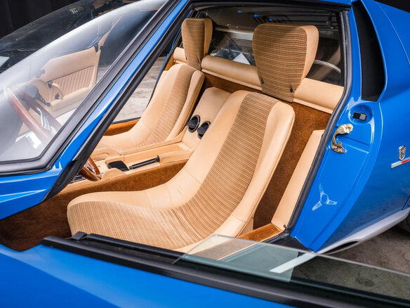 1967 Lamborghini Miura, синий - вид 34