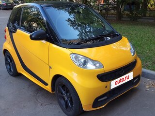2013 Smart Fortwo II, жёлтый, 750000 рублей, вид 2