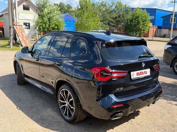 2021 BMW X3 30i xDrive III (G01) Рестайлинг, синий - вид 11