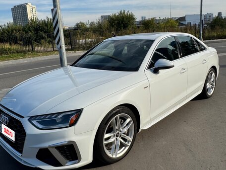 2021 Audi A4 40 TFSI V (B9) Рестайлинг, белый, 3300000 рублей, вид 2