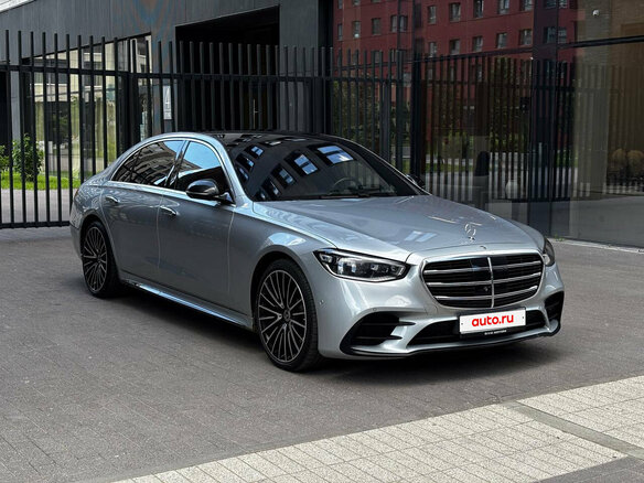 2021 Mercedes-Benz S-Класс 450 Long 4MATIC VII (W223), серебристый, 7600000 рублей - вид 2
