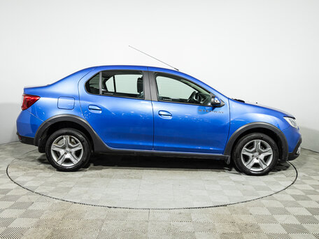 2021 Renault Logan Stepway II Рестайлинг, синий, 1099700 рублей, вид 4