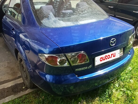 2006 Mazda 6 I (GG) Рестайлинг, синий, 510000 рублей - вид 1