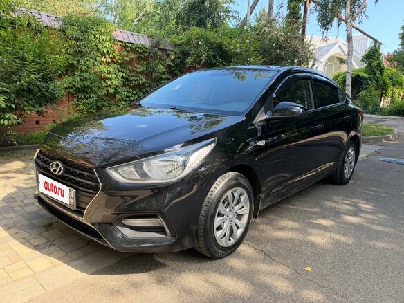 2019 Hyundai Solaris II, чёрный, 1320000 рублей