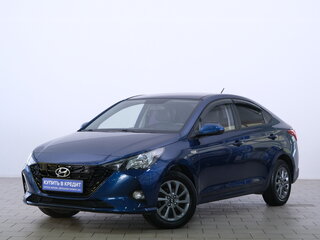 2021 Hyundai Solaris II Рестайлинг, синий, 1719000 рублей, вид 3