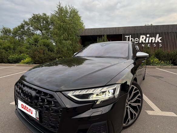 2023 Audi S8 IV (D5) Рестайлинг, чёрный - вид 3