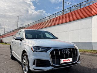 2022 Audi Q7 55 TFSI II (4M) Рестайлинг, белый, 4250000 рублей, вид 3