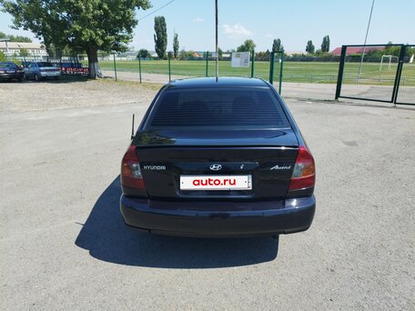 2008 Hyundai Accent ТагАЗ II, чёрный, 440000 рублей, вид 4