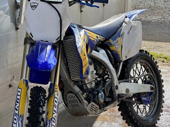 2008 Yamaha YZ450F, синий, 350000 рублей - вид 7