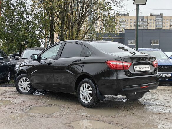 2019 Lada (ВАЗ) Vesta I, чёрный, 779000 рублей - вид 6