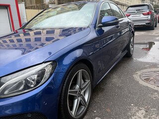 2018 Mercedes-Benz C-Класс 180 9G-TRONIC IV (W205), голубой, 2650000 рублей, вид 1