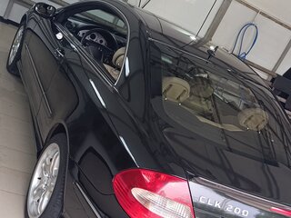 2007 Mercedes-Benz CLK-Класс 200 II (W209) Рестайлинг, чёрный, 1100000 рублей, вид 2