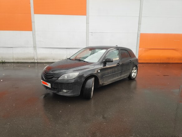 2005 Mazda 3 I (BK), чёрный, 320000 рублей