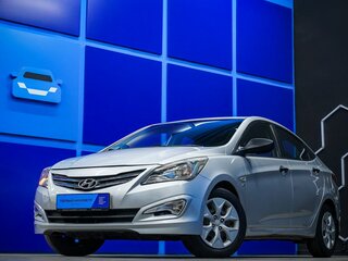 2014 Hyundai Solaris I Рестайлинг, серебристый, 1050000 рублей, вид 1