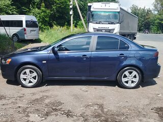 2008 Mitsubishi Lancer X, синий, 565000 рублей, вид 4