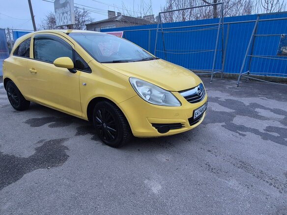 2008 Opel Corsa D, жёлтый, 435000 рублей - вид 1
