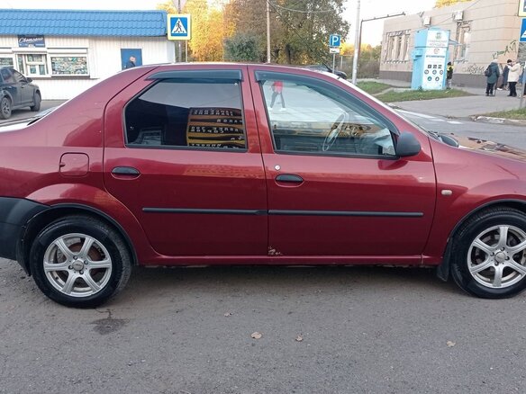 2009 Renault Logan I, пурпурный, 330000 рублей - вид 5