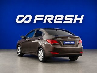 2015 Hyundai Solaris I Рестайлинг, коричневый, 829236 рублей, вид 2
