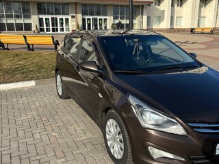 2014 Hyundai Solaris I Рестайлинг, коричневый, 989000 рублей, вид 4