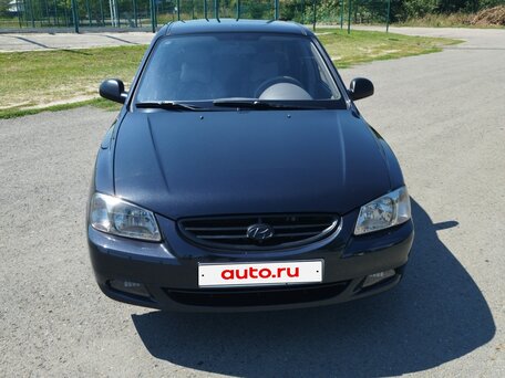 2008 Hyundai Accent ТагАЗ II, чёрный, 440000 рублей, вид 1