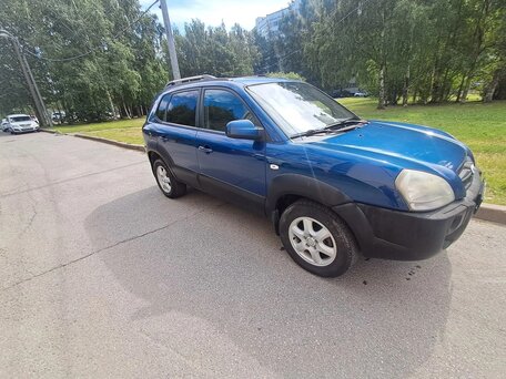 2005 Hyundai Tucson I, синий, 560000 рублей, вид 4