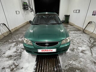 2002 Hyundai Accent ТагАЗ II, зелёный, 170000 рублей, вид 1