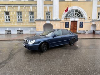 2007 Hyundai Sonata ТагАЗ IV (EF) Рестайлинг, синий, 530000 рублей, вид 3