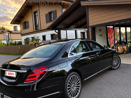 2017 Mercedes-Benz S-Класс 400 d Long VI (W222, C217) Рестайлинг, чёрный, 4999999 рублей, вид 3