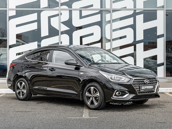 2018 Hyundai Solaris II, чёрный