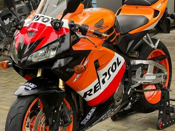 2007 Honda CBR 600RR, оранжевый, 310000 рублей - вид 7