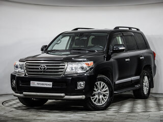2013 Toyota Land Cruiser 200 Series Рестайлинг 1, чёрный, 2499000 рублей, вид 1