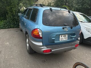 2003 Hyundai Santa Fe I, голубой, 580000 рублей, вид 5